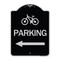 Signmission Bicycle Symbol Parking Left Arrow Heavy-Gauge Aluminum Architectural Sign, 24" x 18", BS-1824-24316 A-DES-BS-1824-24316 - alternate 1